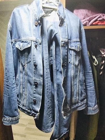 Klassik mavi cins gödəkçə - Material: 100% denim (cins), orta lalafo.az -da Klassik mavi cins gödəkçə - Material: 100% denim (cins), orta