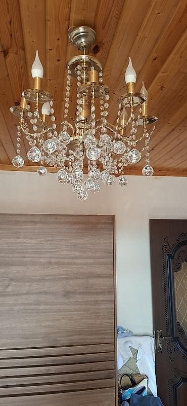 dekor sekilleri: Çılçıraq, 5 lampa, Metal — 3