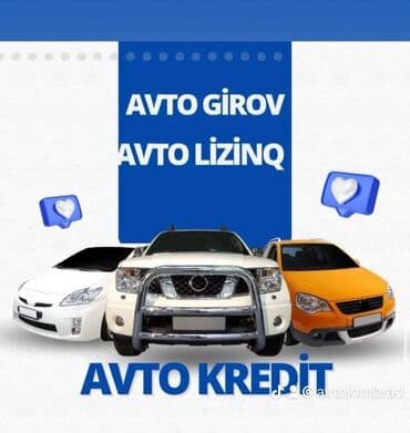 Avtomobil girovu, avtomobil lizinqi və avtomobil krediti xidmətləri lalafo.az -da Avtomobil girovu, avtomobil lizinqi və avtomobil krediti xidmətləri