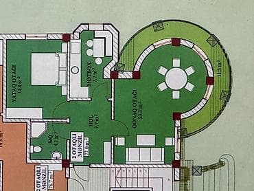 2 otaqlı, Yeni tikili, 77 kv. m
