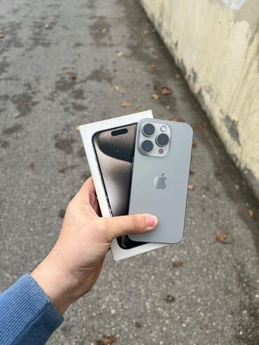 iphone vietnam: IPhone 15 Pro, 128 GB, Natural Titanium, Simsiz şarj, Face ID, Sənədlərlə — 1