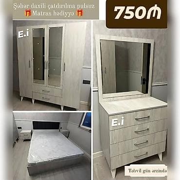 foresta mebel gence: Yataq dəsti – sifarişlə hazırlanır 🎨 Rəng seçimi mövcuddur 📦 Dəstə — 2