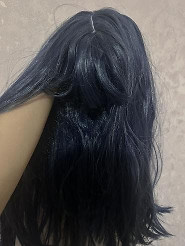 ‼️BU HƏFTƏ ALANA 50% ENDİRİM‼️ Tünd mavi rəngli parik - Uzunluq — 2