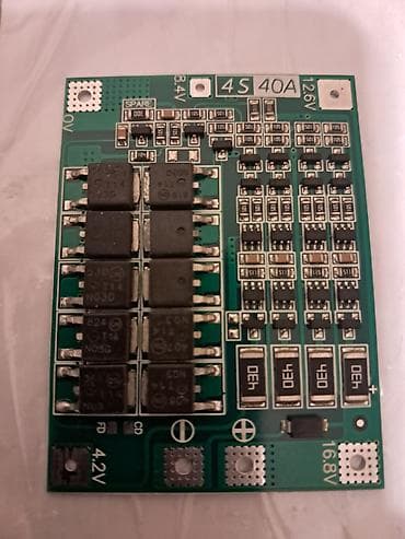 notbuk batareya: 4S 40A Li‑ion/Li‑Po BMS/PCM qoruma lövhəsi - 4S batareya paketi üçün — 1