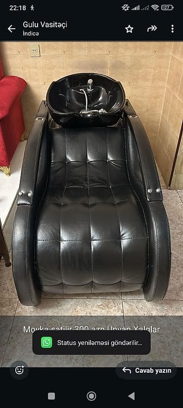 Saş yuyulması kreslosu