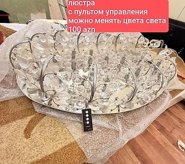 Çılçıraq, 10 və daha çox lampa, Xrustal