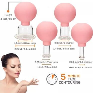 ağıllı linza qiymeti: Vakuum üz Bədən Masajı Selülit Əleyhinə KupaTibbi 4 ədəd komplekt — 3