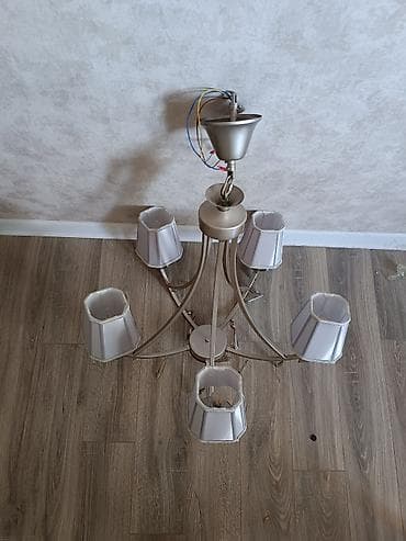 mis samovar satilir: Çılçıraq, 5 lampa, Metal — 1
