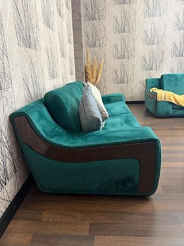 kreslo satisi: İşlənmiş, Divan, 2 kreslo, Bazalı, Açılan — 8