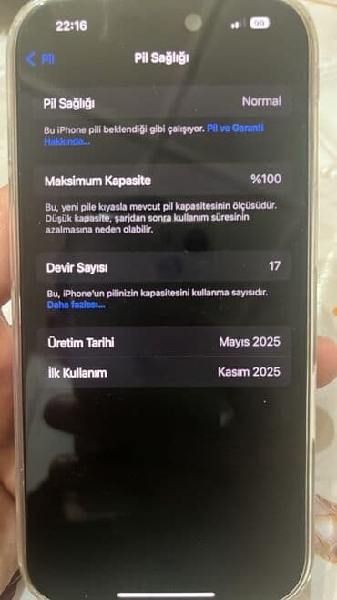 ikinci el 7 plus: IPhone 16 Pro, 128 GB, Ağ, Face ID — 3