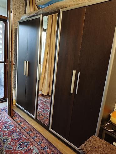 İşlənmiş, 5 qapı, Güzgülü, Qəhvəyi, Açılan, Düz dolab — 1