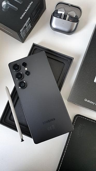 ikinci el ps5: Samsung Galaxy S25 Ultra, 256 GB, rəng - Qara, Zəmanət, Barmaq izi, Simsiz şarj — 1