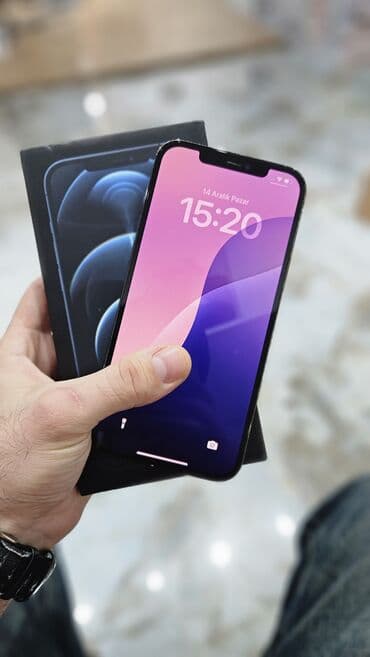 şüşəli dondurucular: IPhone 12 Pro, 128 GB, Göy, Face ID — 2