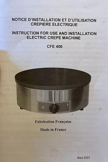 reqemsal aparat: Roller Grill CFE 400 elektrik krep aparatı - Brend/model: Roller — 4