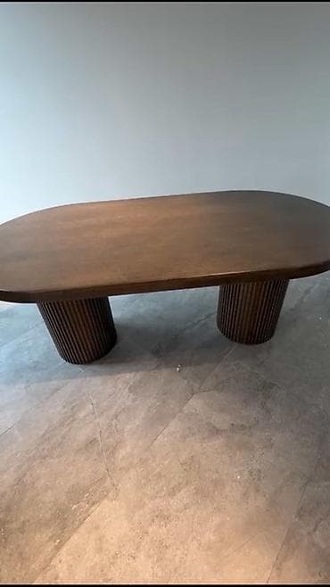 kelebek mebel: Qonaq masası, İşlənmiş, Açılmayan, MDF, Oval masa — 2