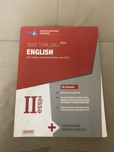 2 ci sinif testləri: İngilis dili 11-ci sinif, 2019 il — 1