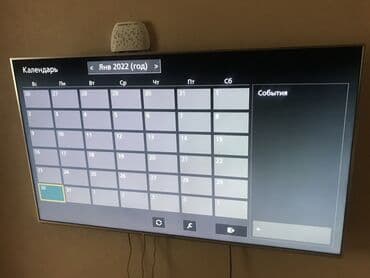 plazma smart tv: Panasonic Smart TV – iri diaqonallı, nazik çərçivəli divara montaj — 9