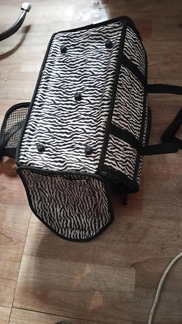 it ucun evlər: Heyvan daşıma çantası – zolaqlı (zebra naxışlı) dizayn - Kiçik it və — 2