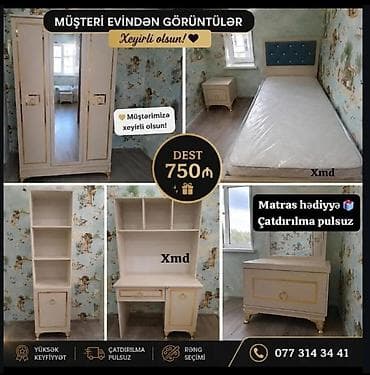 avanqard mebeller: Uşaq/yeniyetmə otağı üçün mebel dəsti Dəst tərkibi: - 3 qapılı şkaf — 1