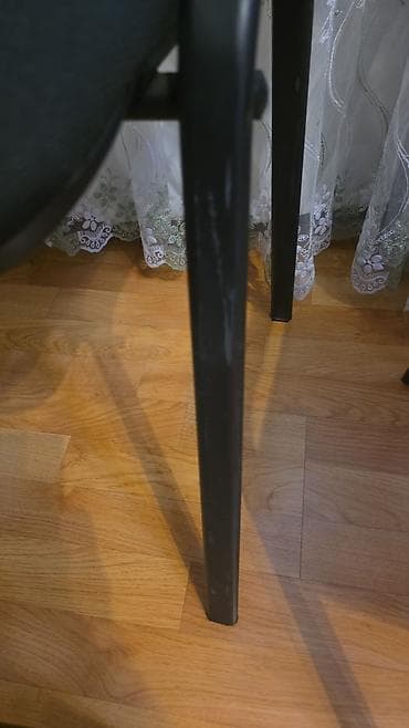 Ofis masaları: Qara rəngli ofis/konfrans stulları – 6ədəd dəst - Model: klassik — 9