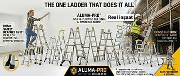 Cтремянки: ALUMA-PRO çoxməqsədli qatlanan alüminium nərdivan Xüsusiyyətlər: - — 1