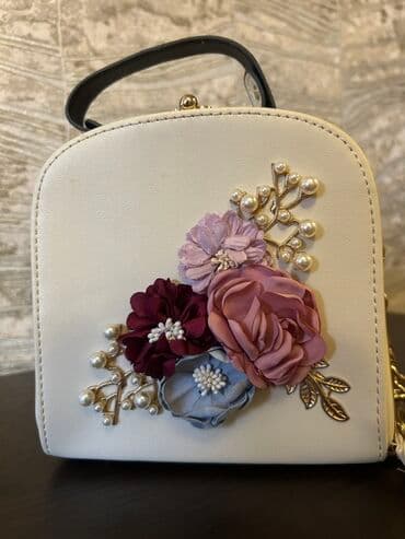 женские сумки на цепочке: Сумка на плечо, Б/у — 2