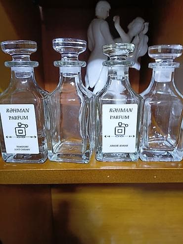 Rəhman Parfum – qapaqlı şüşə falakonlar - Şüşə material: qalın