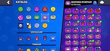 007 first light: Brawl Stars hesabı – zəngin kosmetika və kolleksiya Xüsusiyyətlər: - — 6
