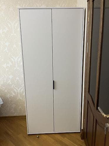 Yeni, 2 qapılı, Ağ, Açılan, Düz dolab