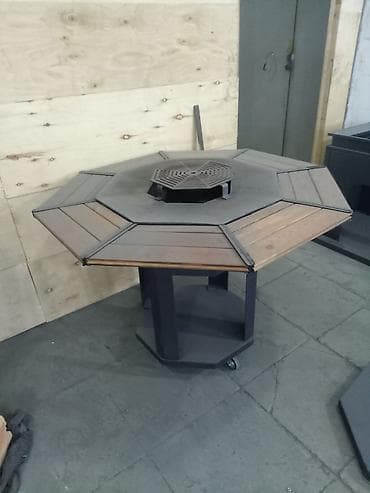 Açıq havada istifadə üçün çoxfunksiyalı manqal-masa - Səkkizguşəli — 3