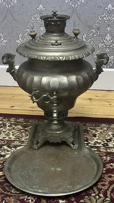 самовар на дровах: 8 LiTiRDi Antik samovar deqiq 8 LiTiRDi – klassik köhnə rus üslubunda — 9