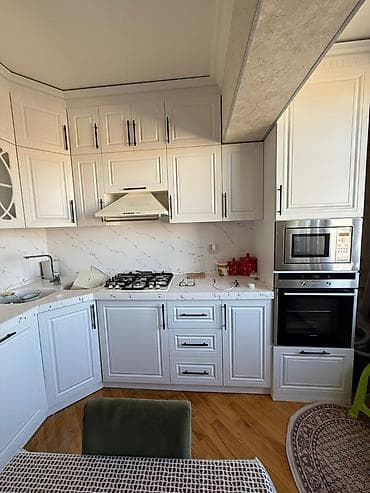 su krantı: Mətbəx mebeli və daxili texnika dəsti - Klassik üslubda, ağ rəngli — 3