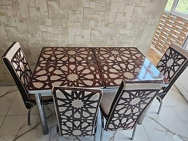 kanon aptek ecemi: Mətbəx üçün, Dördbucaq masa, 4 stul — 1