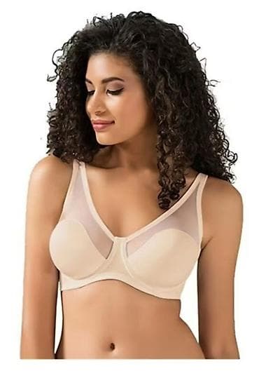 memi paltar: Qadın toparlayıcı balensiz bralet – şəffaf tül detallı - Rənglər: ağ — 2