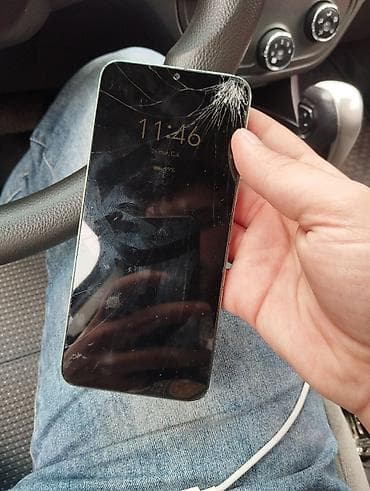 gence telfon: Honor X6a, 128 GB, rəng - Yaşıl, Qırıq — 2