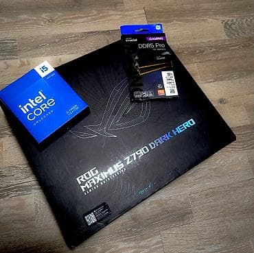 Masaüstü kompüterlər və iş stansiyaları: ASUS ROG Maximus Z790 Dark Hero WIFI-7 Crucial Pro 6400MHz 32GB DDR5 — 2