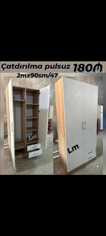 balaca şkaf: Düz dolab, Yataq otağı üçün, Paltar üçün — 1
