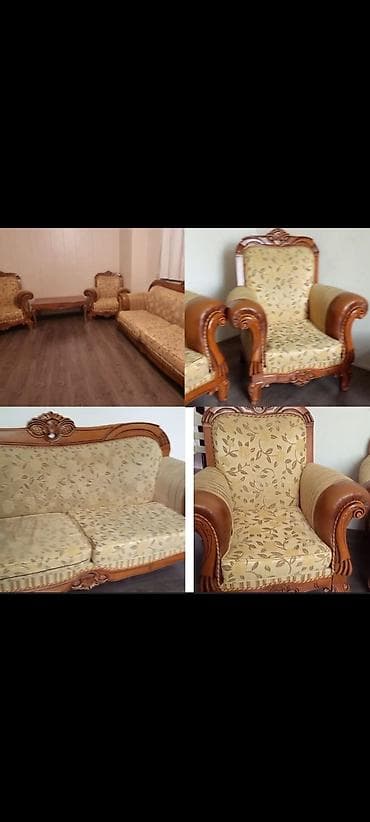 ikinci el kunc divan: İşlənmiş, Divan, 2 kreslo — 1