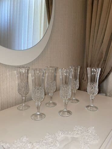 Qaşıqlar: Qədəhlər, Xrustal, 18 ədədli dəst — 3