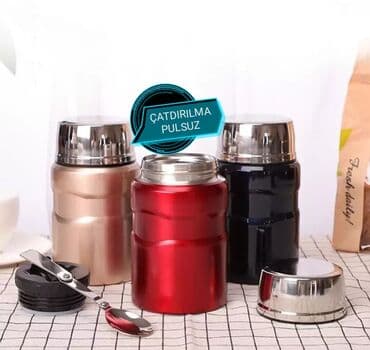 емкость для воды из нержавейки: Yəmək üçün termos — 1