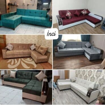 диваны в баку: Угловой диван, Новый, Раскладной, С подъемным механизмом, Ткань, Бесплатная доставка в черте города — 1