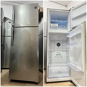 soyuducu alanlar: 2 qapılı Samsung Soyuducu Satılır, rəng - Gümüşü, Təkərli — 1