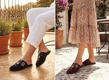 Qadınlar üçün loafer-terlik (mule) modeli - Üslub: Aşağı arxalı, önü