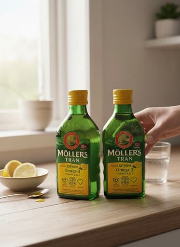 Möller’s Tran – limon dadlı balıq yağı - Norveç istehsalı, orijinal