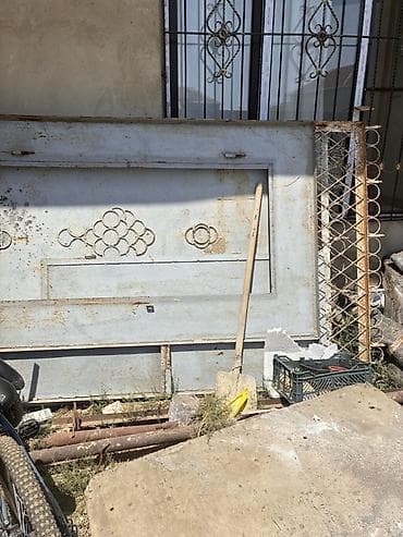 qapi darvaza: Metall darvaza və piyada qapısı dəsti - Material: qalın metal təbəqə — 3