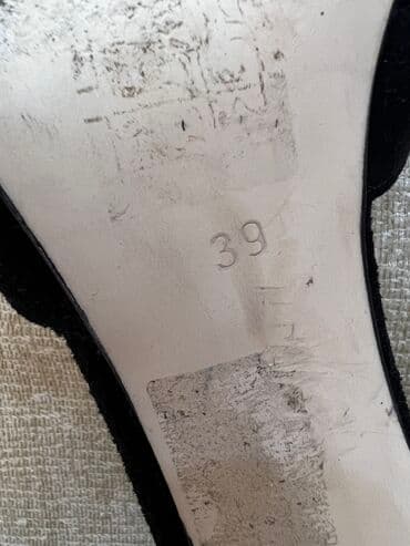 босоножки новые 36 размер: Размер: 39, цвет - Черный, Б/у — 6