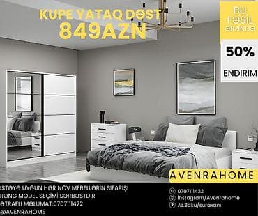 Kupe və 5 qapılı yataq dəstləri – mövsüm ərzində 50% endirimlə!