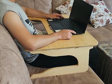 Kompüter masası, Qatlanan, Taxta, Dördbucaq masa — 1