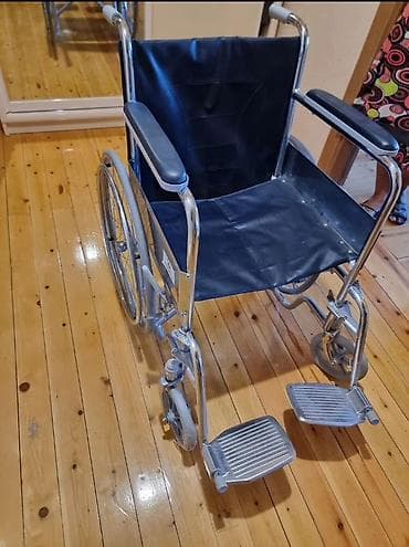 araba: Mexanik əlil arabası - Konstruksiya: möhkəm xromlaşdırılmış metal — 1