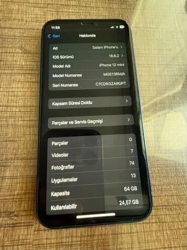 ıpone 11: IPhone 12, 64 GB, Mavi, Face ID — 9